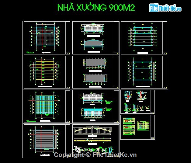 Nhà xưởng 900m2,Autocad thiết kế nhà xưởng,bản vẽ nhà xưởng,thiết kế nhà xưởng