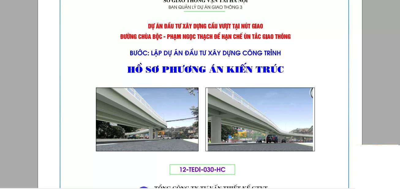 Hồ sơ,phương án kiến trúc,phương án cầu