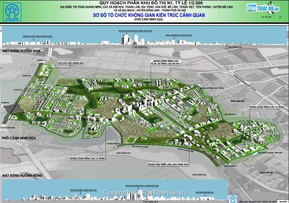 Hồ Sơ Quy Hoạch Phân Khu Đô Thị N1, Tỷ Lệ 1.2000, Thành Phố Hà Nội
