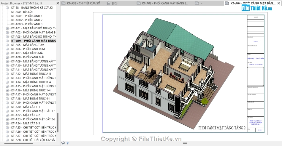 file revit biệt thự mái thái,Revit biệt thự 2 tầng mái thái,bản vẽ revit biệt thự 2 tầng,Full bản vẽ revit biệt thự 2 tầng,revit biệt thự tân cổ điển 2 tầng