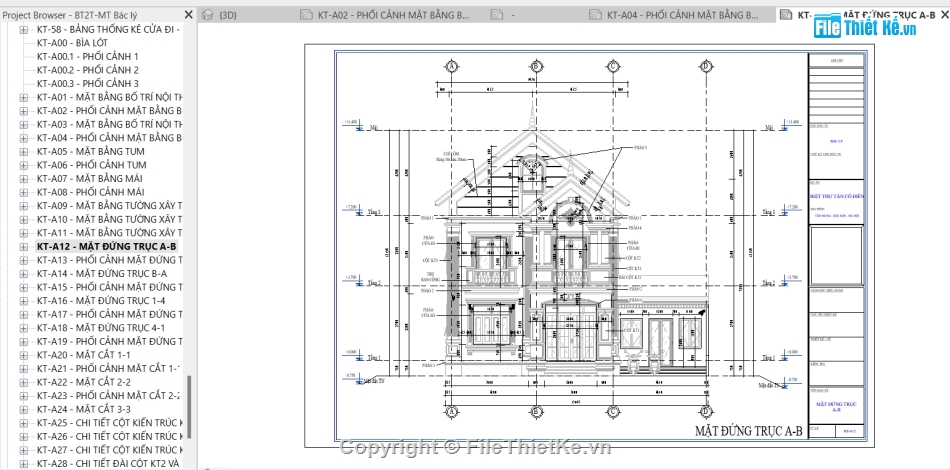 file revit biệt thự mái thái,Revit biệt thự 2 tầng mái thái,bản vẽ revit biệt thự 2 tầng,Full bản vẽ revit biệt thự 2 tầng,revit biệt thự tân cổ điển 2 tầng