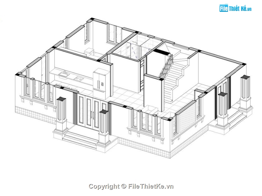 biệt thự 2 tầng,kiến trúc biệt thự,biệt thự mái thái