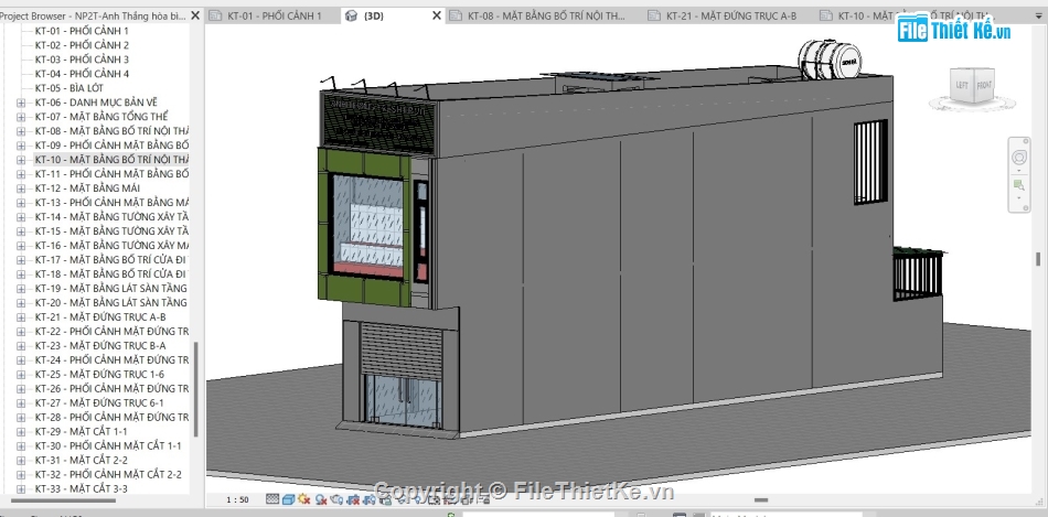 Nhà phố 2 tầng file revit,Revit nhà phố 2 tầng,Bản vẽ nhà phố 2 tầng,File revit nhà phố 2 tầng,nhà phố 2 tầng 4x20m