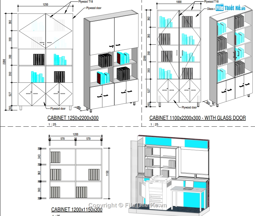 Thiết kế văn phòng,file revit văn phòng 9x8.1m,file cad văn phòng,văn phòng làm việc file cad,văn phòng làm việc file revit