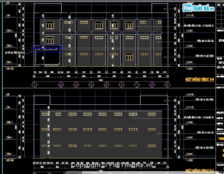 bệnh viện 3 tầng 11.2x31.7m,thiết kế bệnh viện 3 tầng file cad,hồ sơ thi công file autocad bệnh viện