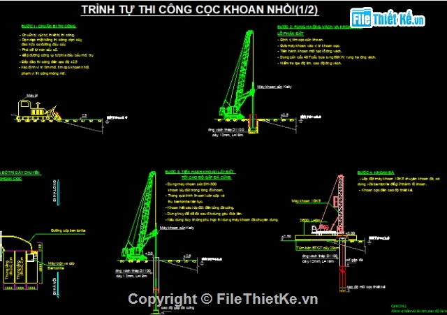 bản vẽ thi công,khối lượng,hồ sơ thi công,bộ hồ sơ cầu đầy đủ,cọc khoan nhồi,giá long môn