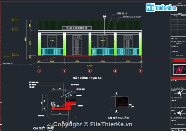 thiết kế trường mẫu giáo,mẫu giáo,trường mầm non,mầm non,Phòng học trường mầm non