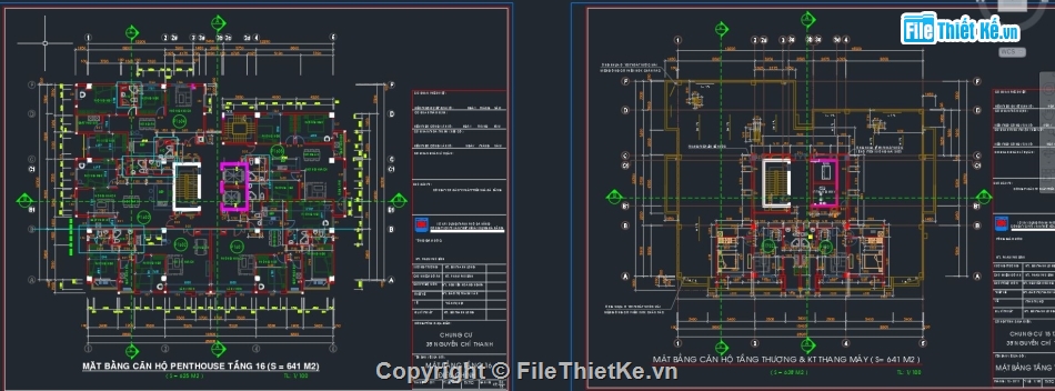 bản vẽ chung cư 17 tầng,thiết kế chung cư cao tầng,hồ sơ thiết kế chung cư