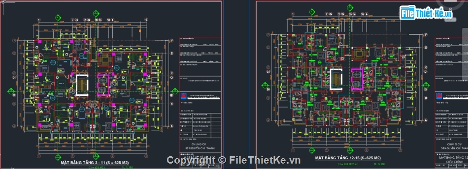 bản vẽ chung cư 17 tầng,thiết kế chung cư cao tầng,hồ sơ thiết kế chung cư