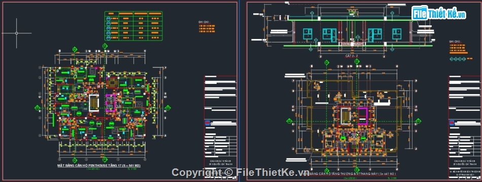 bản vẽ chung cư 17 tầng,thiết kế chung cư cao tầng,hồ sơ thiết kế chung cư