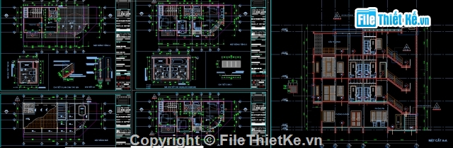 Nhà phố  4 tầng 6x14m,Nhà phố 4 tầng,Filethietke nhà phố,4 tầng 6x14m,Nhà phố 6x14m