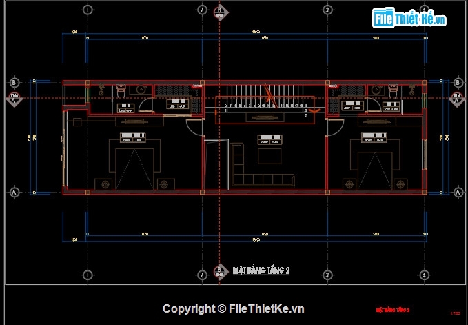 Nhà 4 tầng hiện đại,nhà 4 tầng 6x18m,kiến trúc nhà 4 tầng,file cad nhà 4 tầng