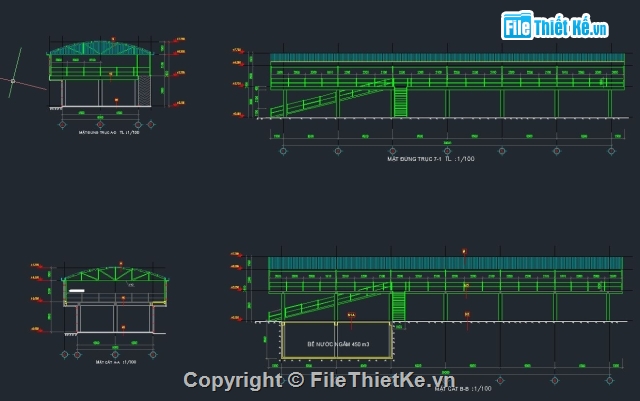 bản vẽ nhà xưởng,nhà xưởng nhịp 38m,bản vẽ ký túc xá 2 tầng,bản vẽ nhà xe công nhân,bản vẽ tổng mặt bằng xưởng sản xuất,thuyết minh tính toán nhà xưởng