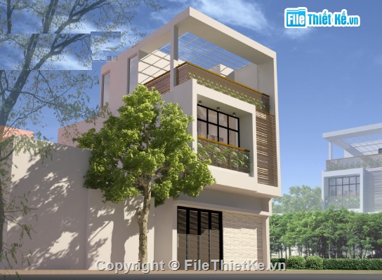 nhà phố 2.5 tầng,cad nhà phố 2.5 tầng,file cad nhà phố 2.5 tầng