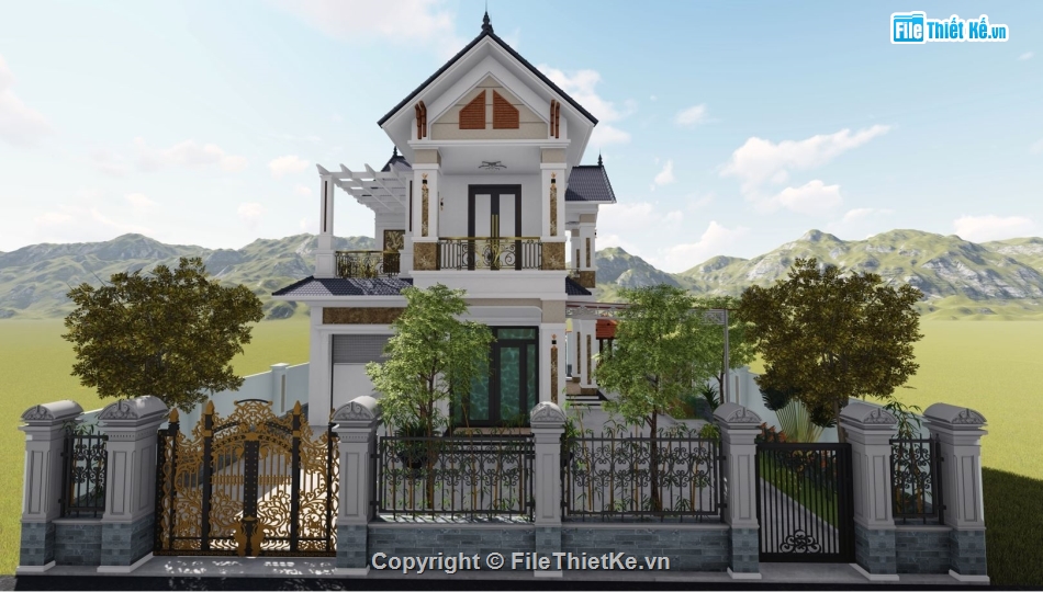 nhà mái thái 1 trệt 1 lầu,nhà mái thái 1 trệt 1 lầu 150m2,nhà mái thái đẹp,mẫu nhà mái thái 1 trệt 1 lầu đẹp