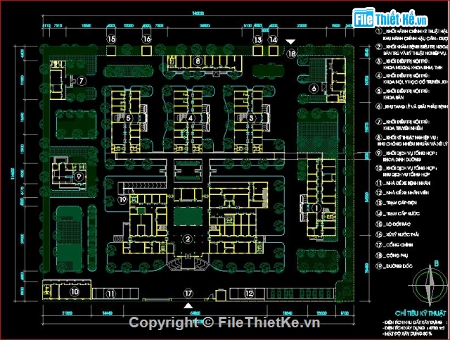 Hồ sơ thiết kế,kiến trúc bệnh viện,bệnh viện cấp huyện,bản vẽ cấp huyện