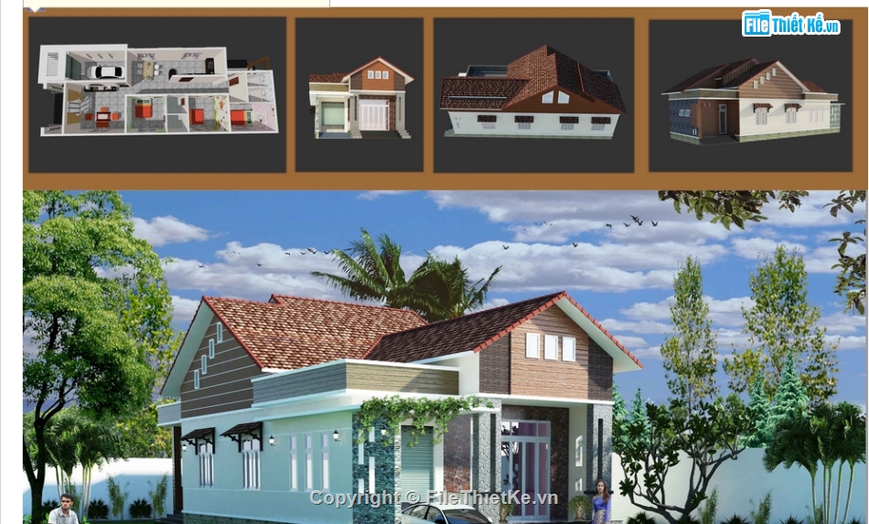 biệt thự 1 tầng,file cad biệt thự 1 tầng,biệt thự 1 tầng cad,bản vẽ biệt thự 1 tầng