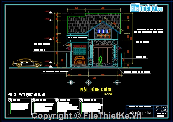 biệt thự 1 tầng,file cad biệt thự 1 tầng,biệt thự 1 tầng cad,bản vẽ biệt thự 1 tầng