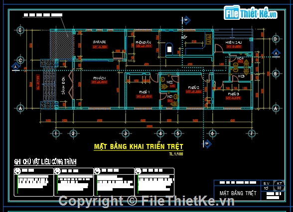 biệt thự 1 tầng,file cad biệt thự 1 tầng,biệt thự 1 tầng cad,bản vẽ biệt thự 1 tầng
