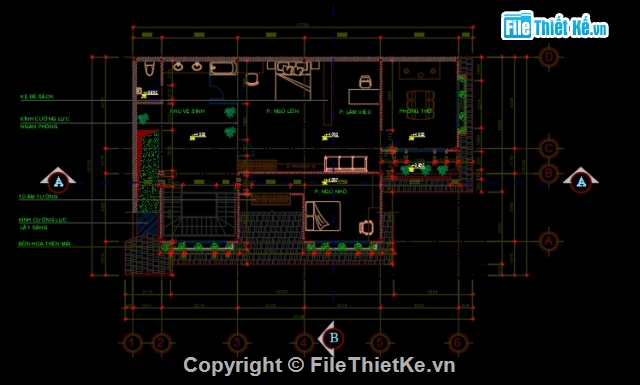 biệt thự 2 tầng 9.7x15.5m,thiết kế biệt thự 2 tầng,mẫu thiết kế 2 tầng mái mái,bản vẽ biệt thự 2 tầng