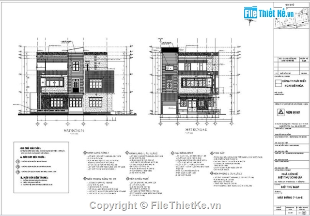 biệt thự 3 tầng,Hồ sơ thiết kế,biệt thự song lập,mẫu song lập 3 tầng,biệt thự hiện đại