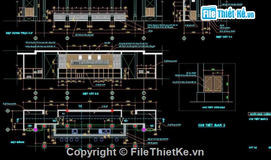 cafe NetViet,cad cafe NetViet,file cad cafe NetViet