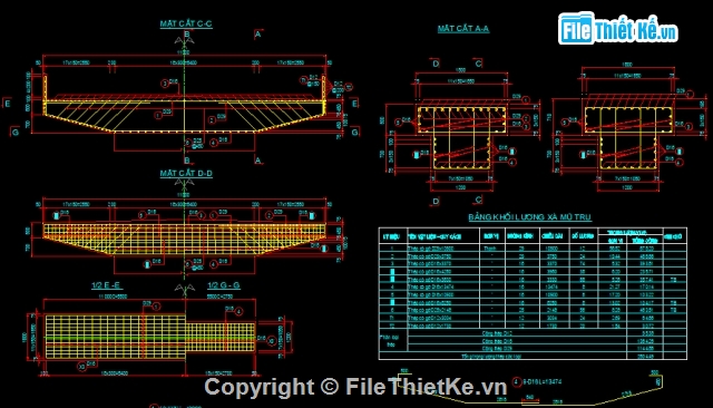 hồ sơ cầu,bản vẽ cầu,cầu Ngã Bát,cầu 3 nhịp,cầu dầm i,trụ đặc thân hẹp