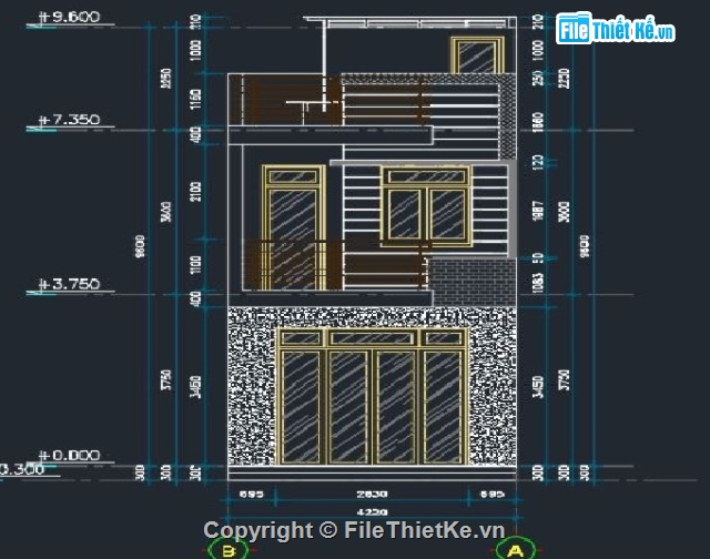 Hồ sơ thiết kế,thiết kế công trình,nhà 2 tầng đẹp,nhà phố 2 tầng,nhà dân dụng 2 tầng,thiết kế nhà phố