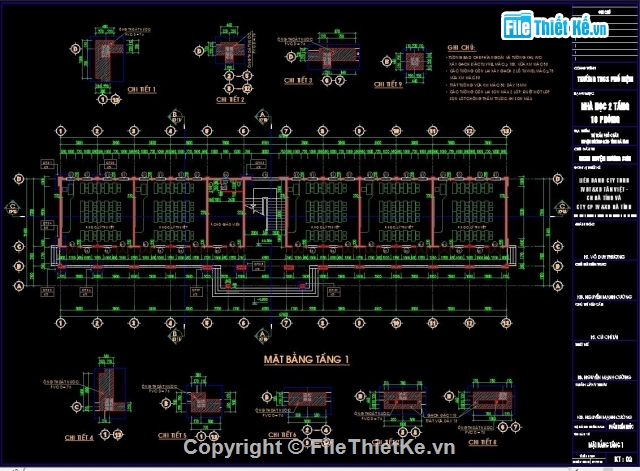 trường học,thi công trường học,bản vẽ trường học,vẽ trường học,Trường học 2 tầng