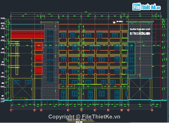 Hồ sơ thiết kế,trường THCS,Hồ sơ thiết kế trường,thiết kế trường THCS