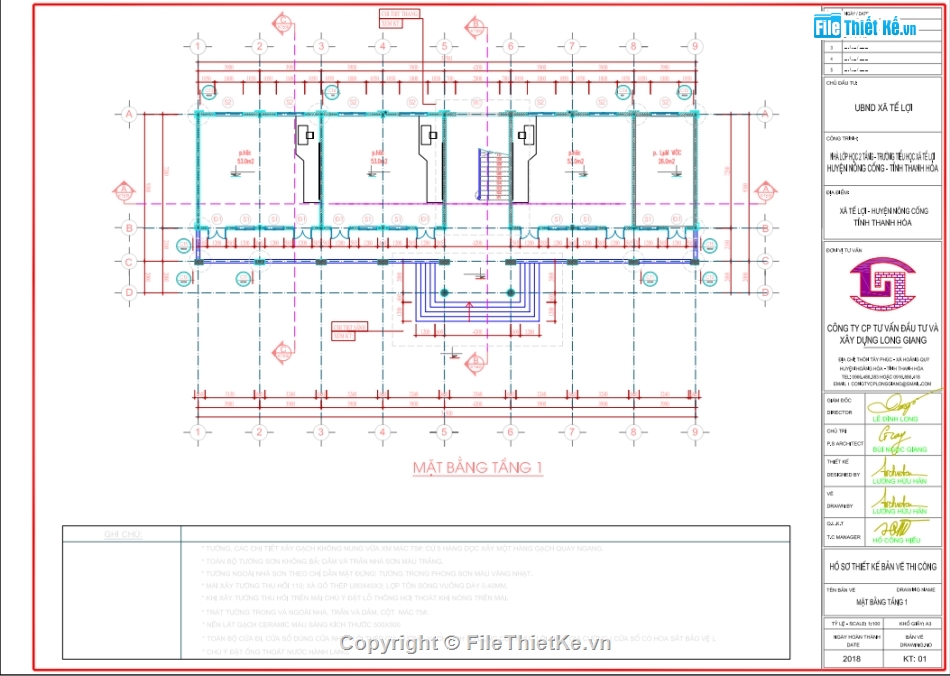 trường tiểu học 11.3x31.5m,bản vẽ autocad học,file thiết kế trường học,file cad trường tiểu học,thiết kế trường học