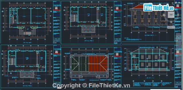 nhà văn hóa,nhà văn hóa thôn,nhà văn hóa đẹp,bản vẽ nhà văn hóa,thiết kế nhà văn hóa,hội trường nhà văn hóa thôn