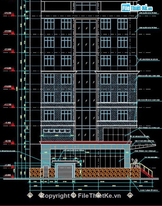 thiết kế khách sạn,file cad khách sạn,khách sạn file cad