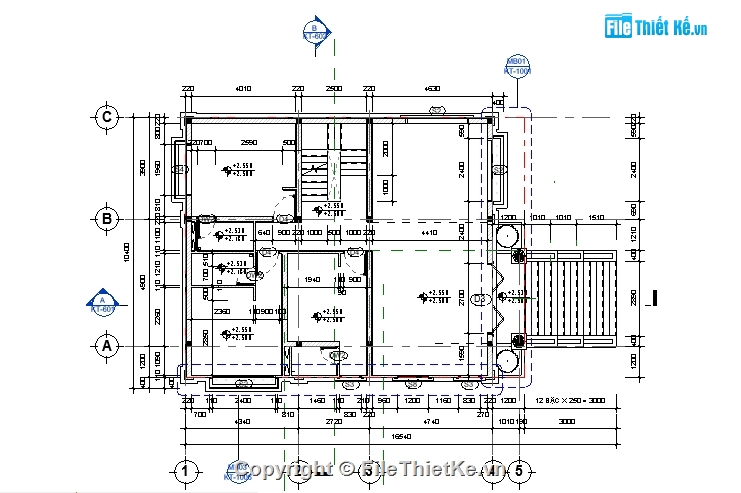 kiến trúc 2 tầng 10x16m,Revit nhà mái thái 2 tầng,bản vẽ biệt thự 2 tầng,bản vẽ revit nhà 2 tầng,mẫu nhà 2 tầng