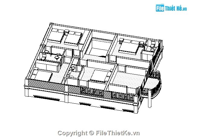 kiến trúc 2 tầng 10x16m,Revit nhà mái thái 2 tầng,bản vẽ biệt thự 2 tầng,bản vẽ revit nhà 2 tầng,mẫu nhà 2 tầng