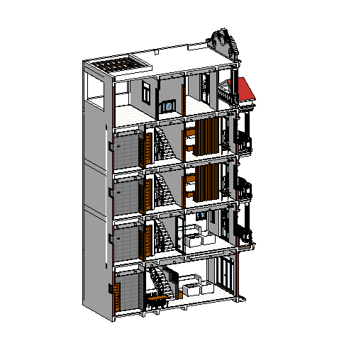 nhà 5 tầng 5.6x10m,revit kiến trúc 5 tầng,bản vẽ nhà phố 5 tầng,revit tân cổ điển,phối cảnh nhà phố