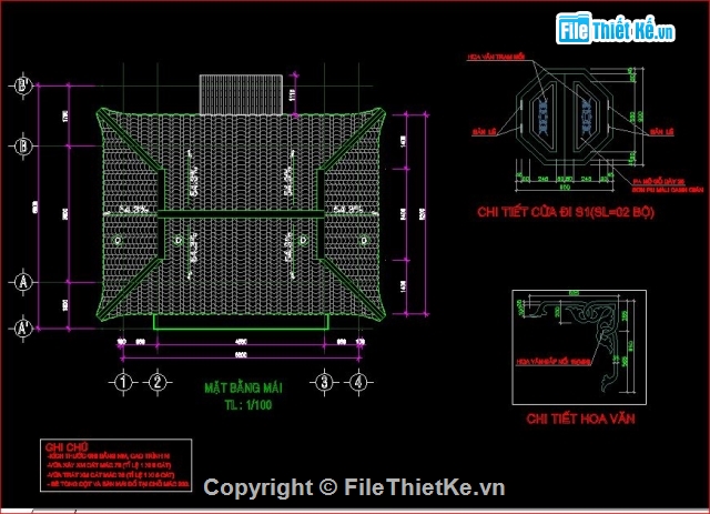 Hồ sơ thiết kế,thiết kế kỹ thuật,đình làng phú phước