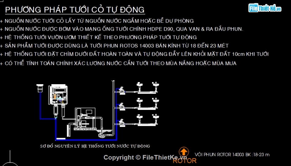 tưới cỏ,tưới cỏ tự động,hệ thống tưới