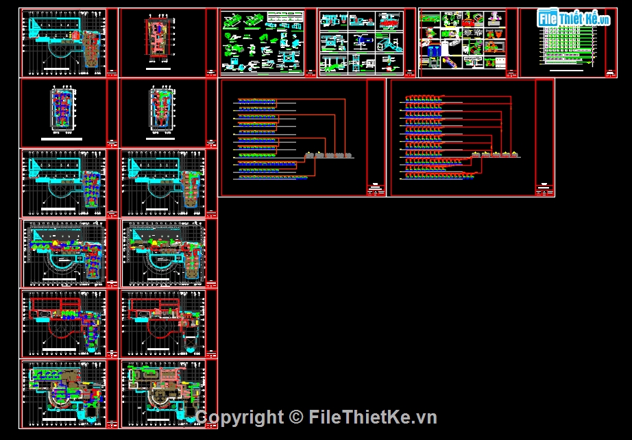 Hồ sơ thiết kế kỹ thuật thi công MEP khách sạn 5 sao. kích thước ...