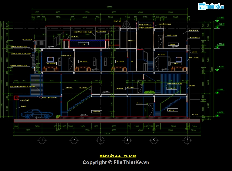 nhà phố 3 tầng 5x28m,bản vẽ nhà phố mặt tiền 5m,nhà ở kết hợp kinh doanh 5x28m,thiết kế nhà mặt tiền 5x28m,bản vẽ nhà phố 3 tầng