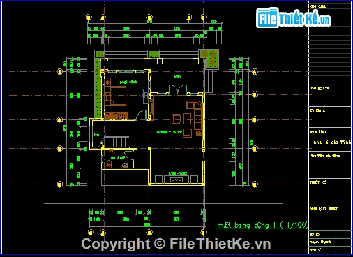 BT 2 tầng 10x10m full thiết kế,Bt 2 tầng có phối cảnh,BT 2 tầng đẹp