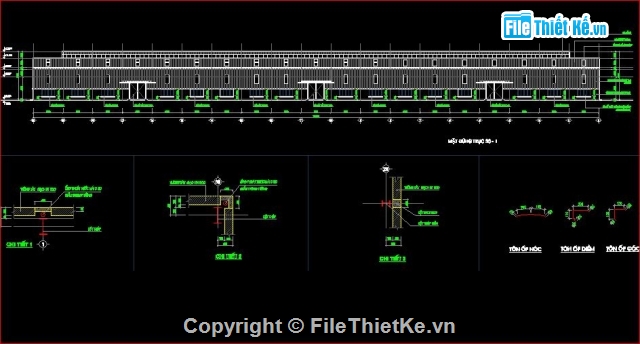 Kho vật tư,Nhà công nghiệp,Hồ sơ thiết kế,bản vẽ nhà công nghiệp