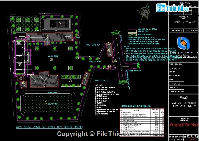 Hồ sơ thiết kế,Nhà hiệu bộ,Nhà 2 tầng,Nhà phố 2 tầng