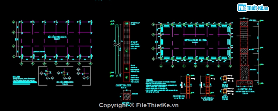 bản vẽ thiết kế nhà kho,file cad thiết kế kho,nhà kho 20x40m