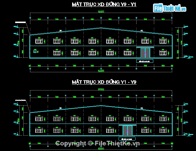 Thiết kế nhà xưởng 2 tầng 4800m2,Thiết kế nhà xưởng và hạng mục phụ trợ,NHà xưởng công ty may