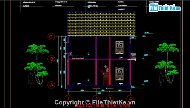 Kiến trúc nhà ở 2 tầng 8.3x8.3m,thiết kế nhà ở,Hồ sơ thiết kế,nhà dân dụng 2 tầng,nhà ở,nhà dân dụng