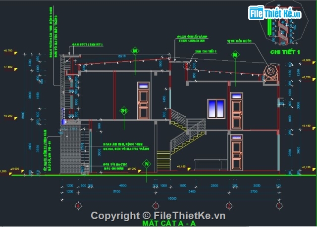 Nhà phố 2 tầng,nhà dân dụng 2 tầng,nhà 2 tầng,bản vẽ 2 tầng,nhà phố 2 tầng 5x17m