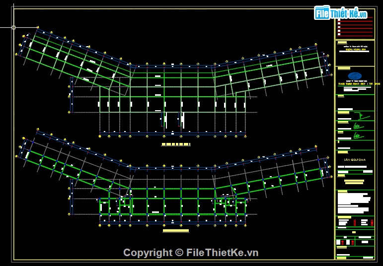 bản vẽ sân golf,mẫu sân golf 17x120,File cad sân golf,sân golf