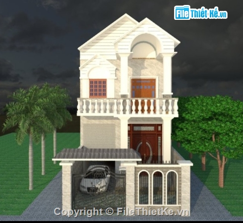 thiết kế nhà 2 tầng,nhà phố 2 tầng cad,cad nhà phố 2 tầng
