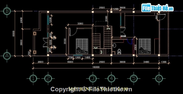 thiết kế nhà 2 tầng,nhà phố 2 tầng cad,cad nhà phố 2 tầng